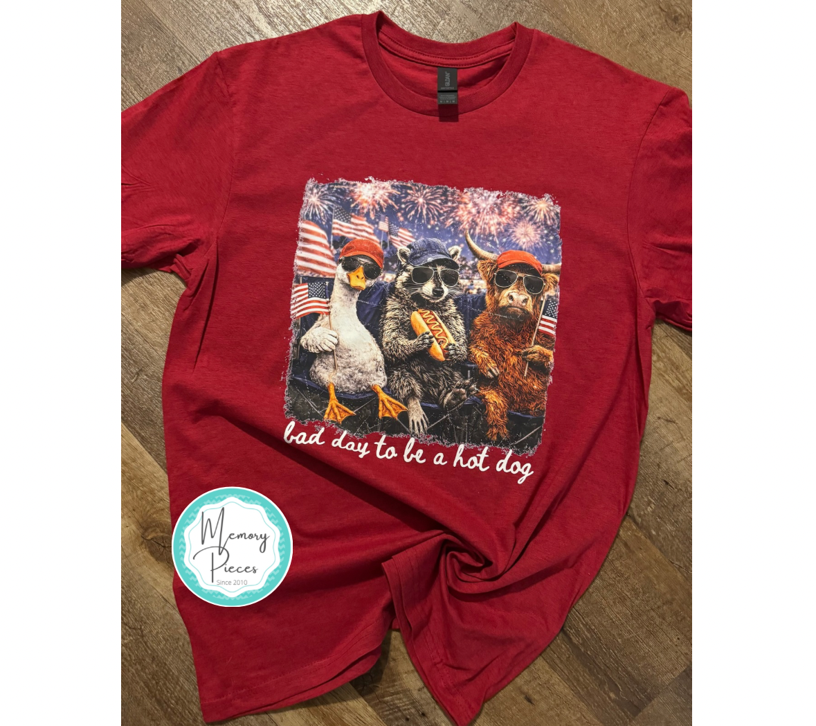 'lt’s a bad day to be a hot dog’ t-shirt