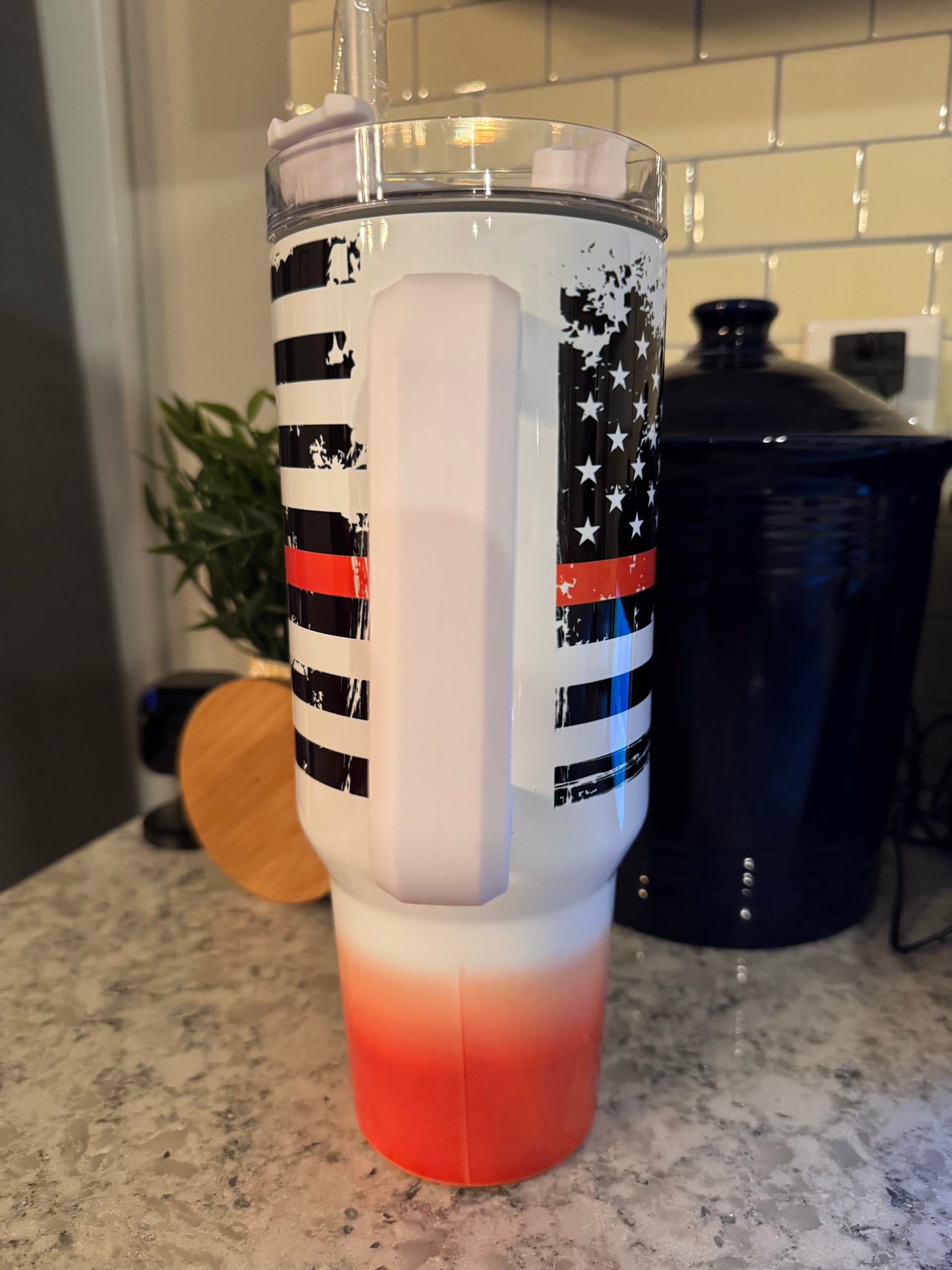 40 ounce Insulated Travel Tumbler - Fire Department Fire Fighter