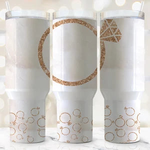 40 ounce Insulated Travel Tumbler - Bride to be Future Mrs. ....
