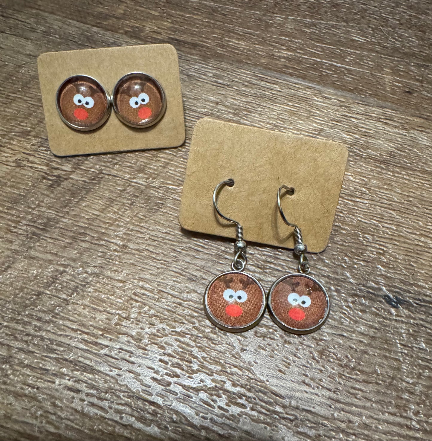 Christmas Reindeer Post or Dangle Earrings