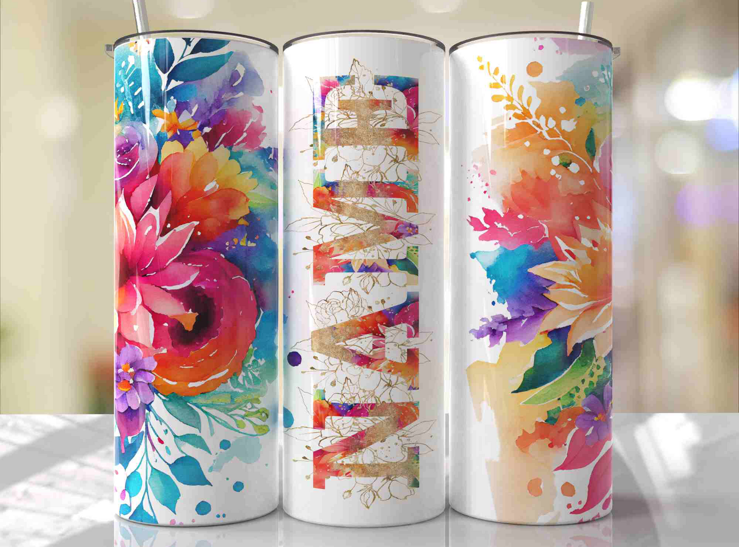 20 ounce Insulated Skinny Tumbler -  Mother's Day Tumblers - Bright Colors