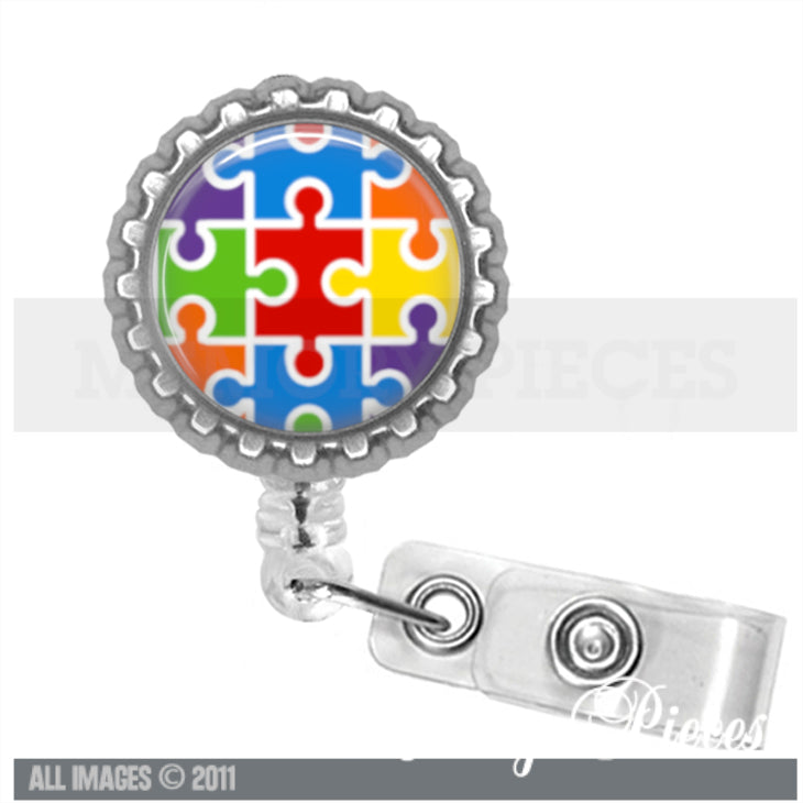 Autism Awareness Retractable Holder / Reel