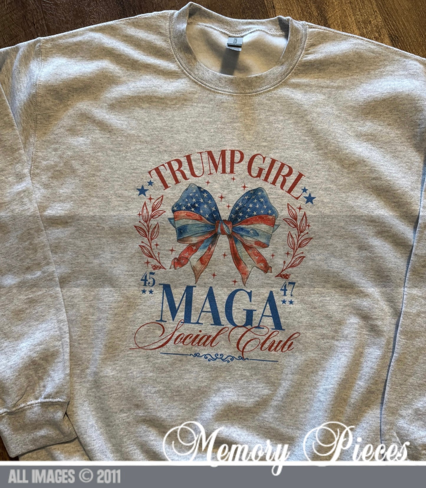 ‘Trump Girl’ MAGA  Social Club Crewneck Sweatshirt