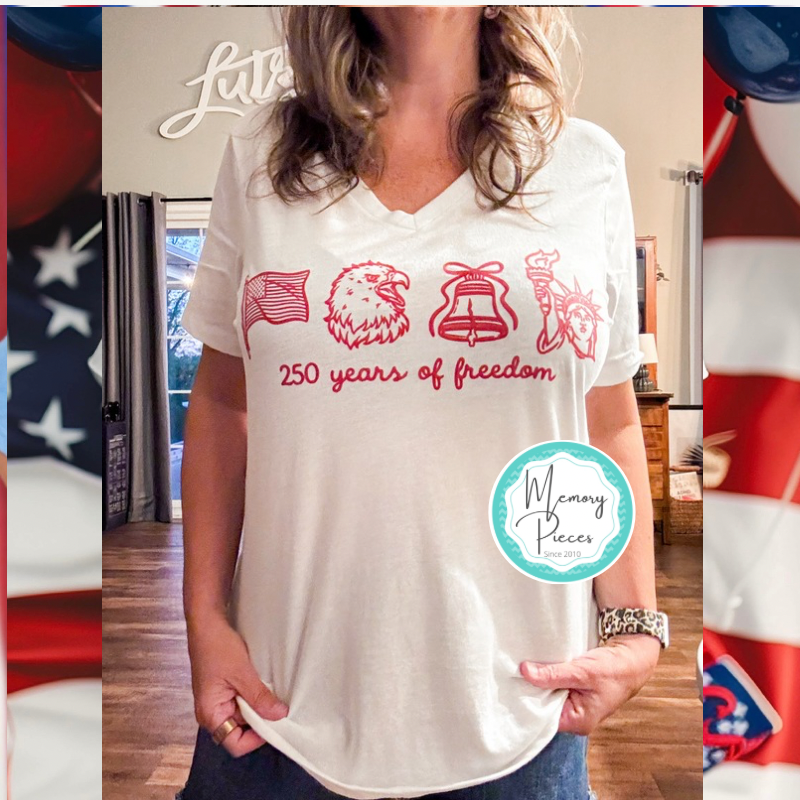 250 Years of Freedom 4th of July T-shirt