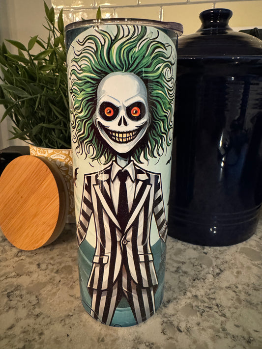20 ounce Insulated Skinny Tumbler - Beetlejuice
