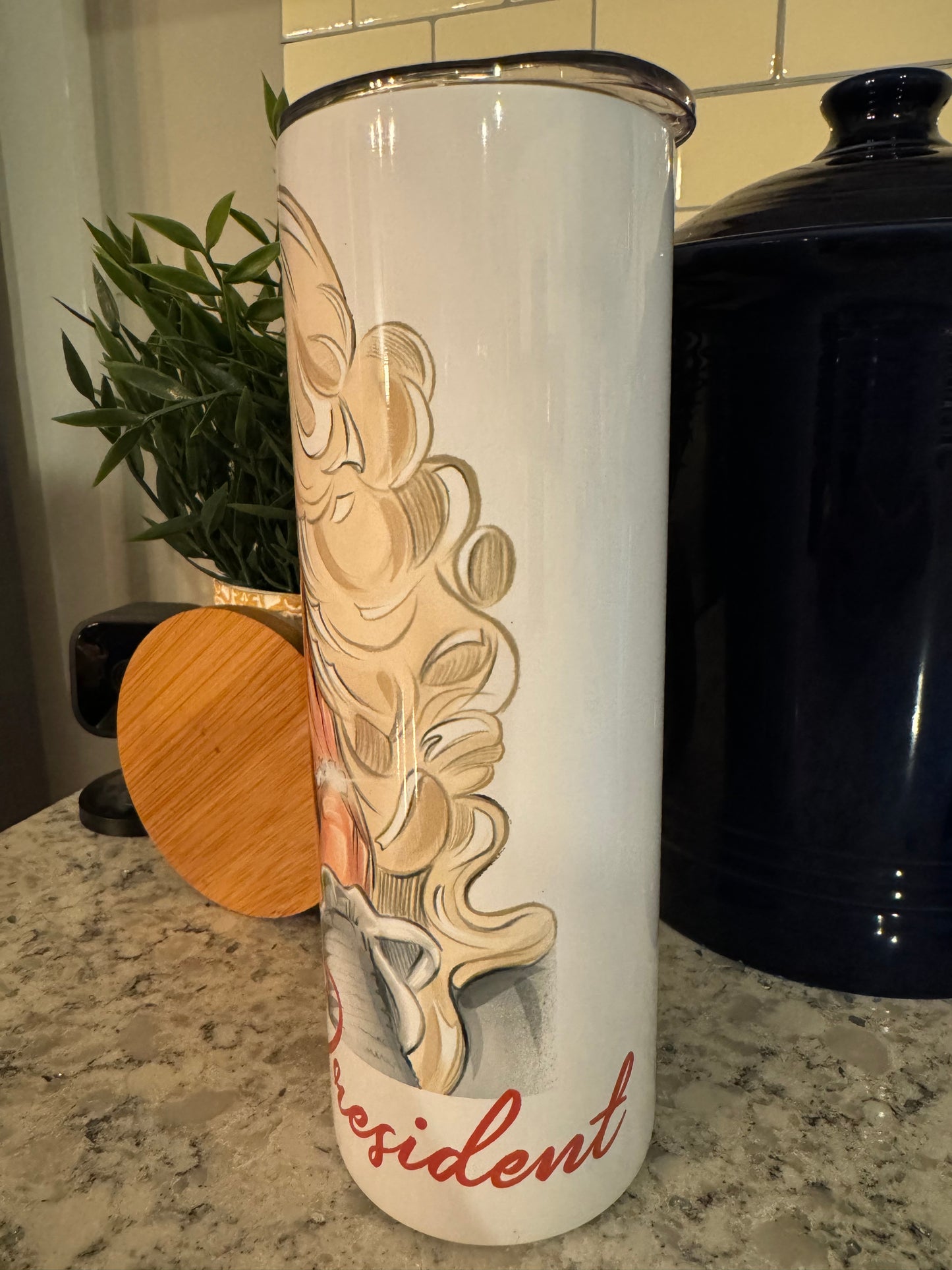 20 ounce Insulated Skinny Tumbler - Dolly for President