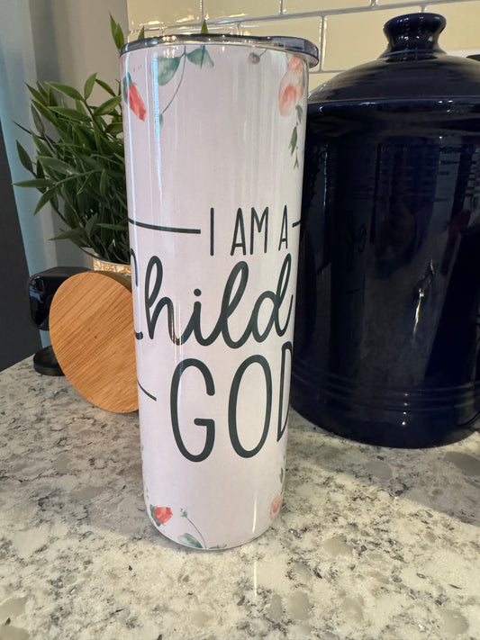 20 ounce Insulated Skinny Tumbler - Child of God