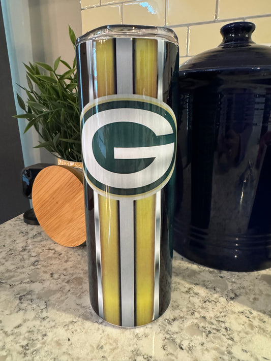 20 ounce Insulated Skinny Tumbler - Green Bay Football