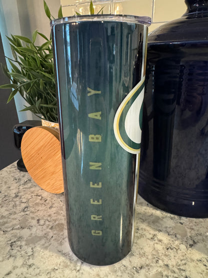 20 ounce Insulated Skinny Tumbler - Green Bay Football