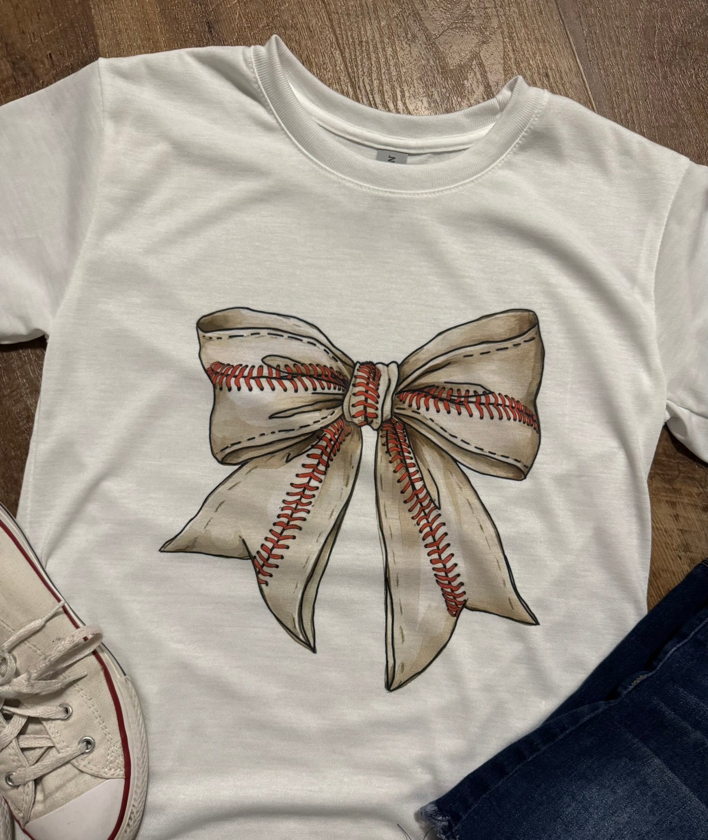 Baseball Bow T-Shirt