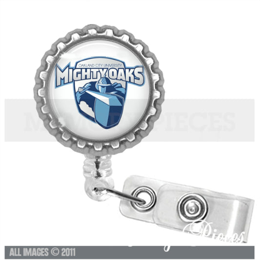 Mighty Oaks - Oakland City University Retractable Badge Holder / Reel