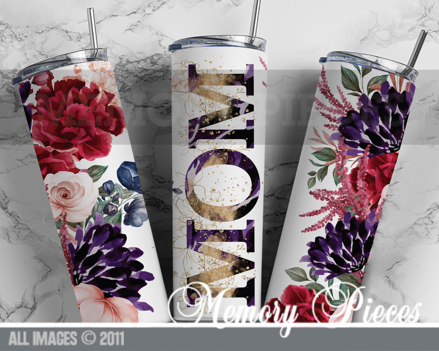 20 ounce Insulated Skinny Tumbler - Mom Tumbler