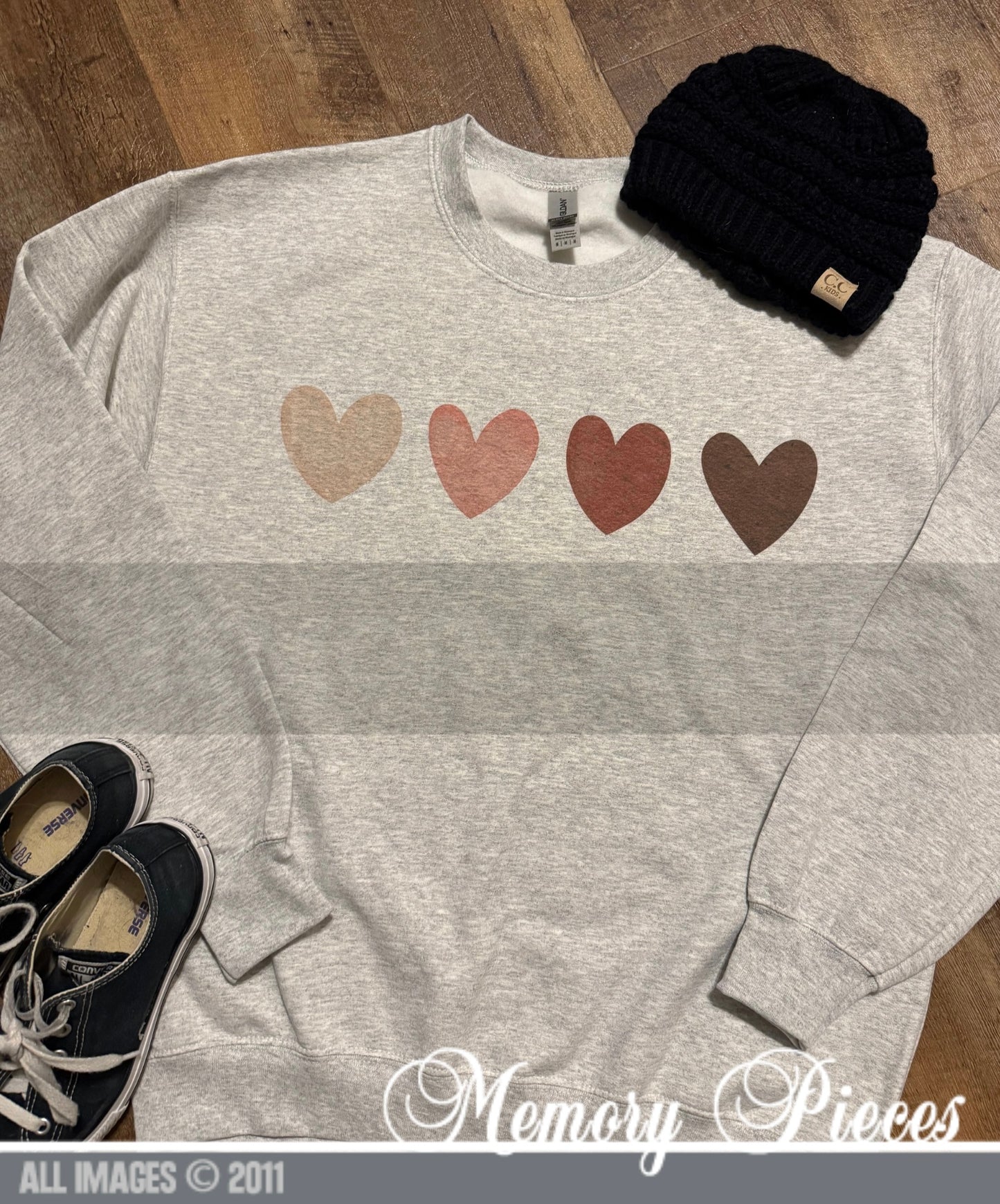 Hearts Crewneck Sweatshirt