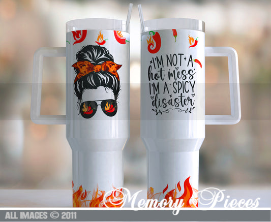 40 ounce Insulated Travel Tumbler - #spiceydisaster