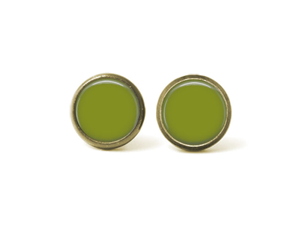 Solid 12mm Post Earrings