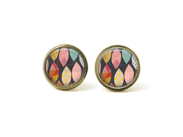 Boho 12mm Post Earrings
