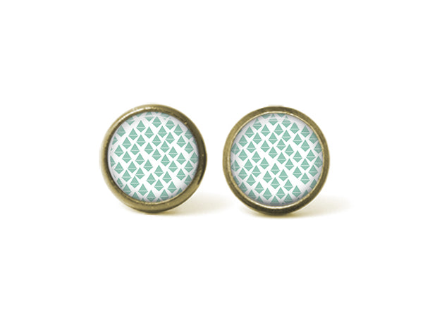 Boho Tear 12mm Post Earrings
