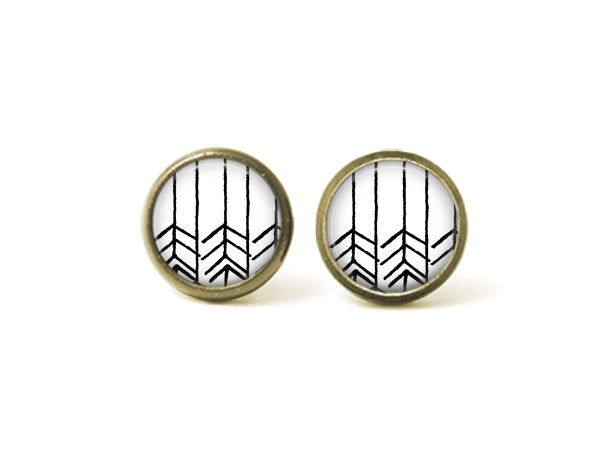 Boho Arrows 12mm Post Earrings