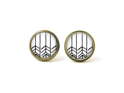 Boho Arrows 12mm Post Earrings