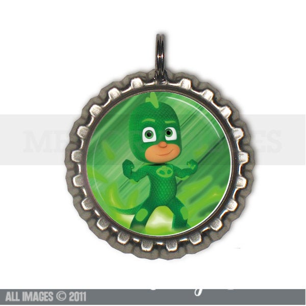 PJ Masks Bottle Cap and Ball Chain Necklace