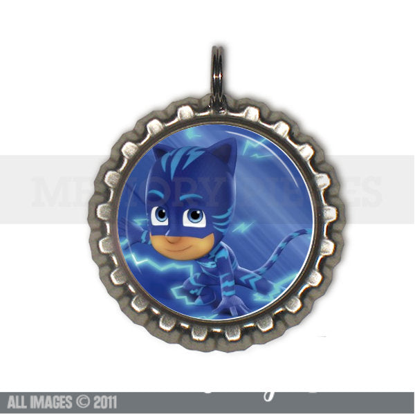 PJ Masks Bottle Cap and Ball Chain Necklace